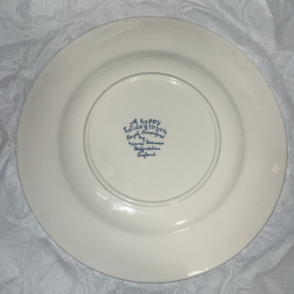 Royal crownford merry Christmas 1989 Staffordshire England - Picture 3 of 3